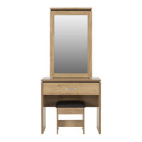 Seconique CHARLES 1 DRAWER DRESSING TABLE & MIRROR FRAME Assembly Instructions Manual