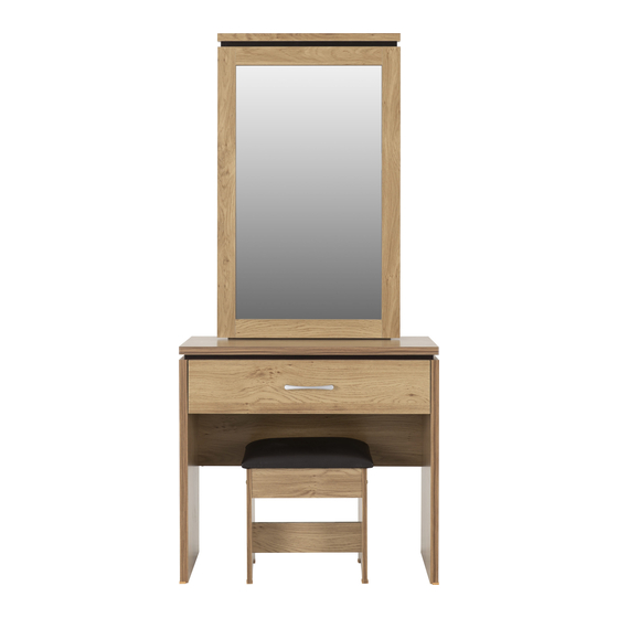 Seconique CHARLES 1 DRAWER DRESSING TABLE & MIRROR FRAME Manuals