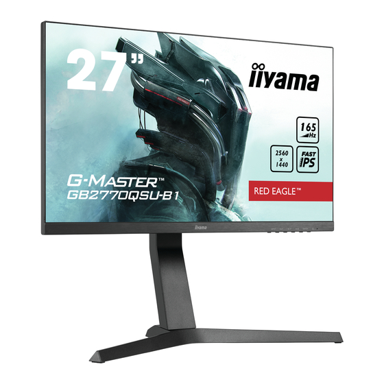 IIYAMA G-MASTER GB2770QSU USER MANUAL Pdf Download | ManualsLib