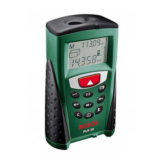 Bosch PLR 30 Digital Laser Measure Manuals