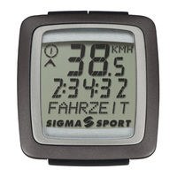 SIGMA SPORT BC 1600 Instructions Manual