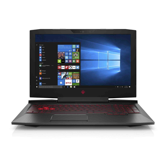 HP OMEN 15t-ce100 Maintenance And Service Manual