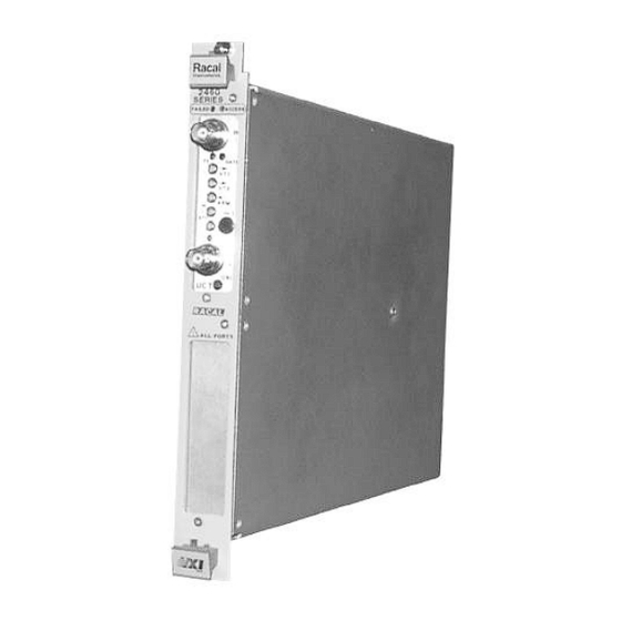 Racal Instruments 2460 Series Manual