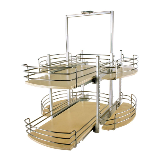 Knape & Vogt KIDNEY-SHAPED LAZY SUSAN DRAWER SYSTEM Installation Instructions