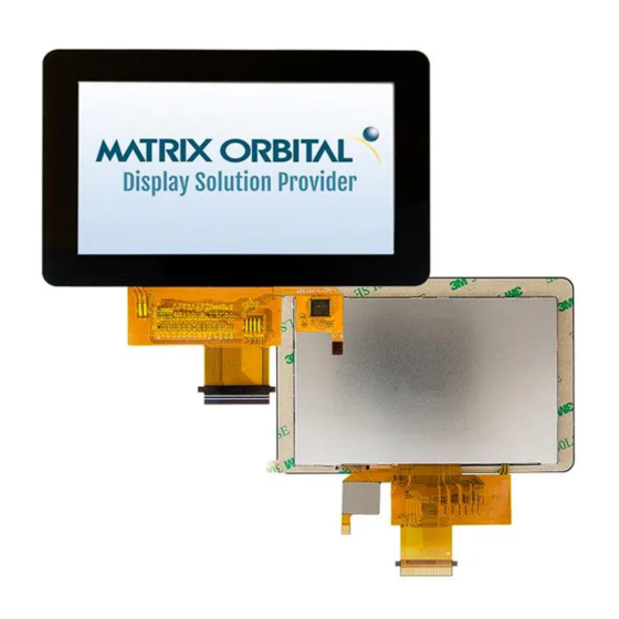 Matrix Orbital MOP-TFT480272-43G-BLM-TPC-MATO Hardware Manual