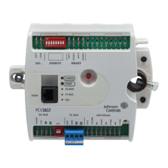 Johnson Controls FX-PCV1617 Installation Instructions Manual