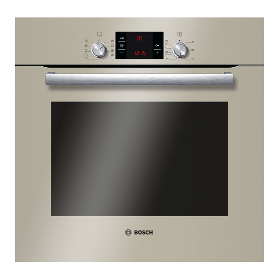 Bosch HBG33B5 0 Series Instruction Manual