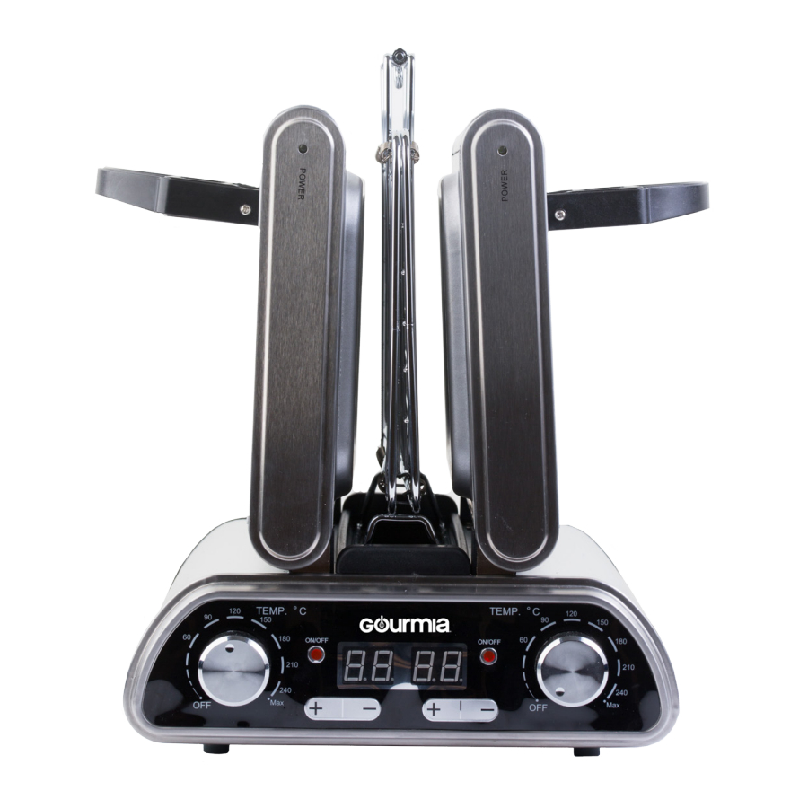 Gourmia GDG1900 - Vertical 2-Sided Grill Manual