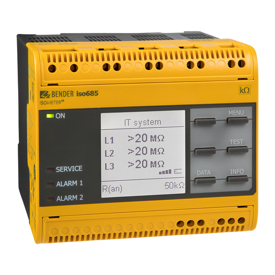 Bender ISOMETER iso685-D-B Manual