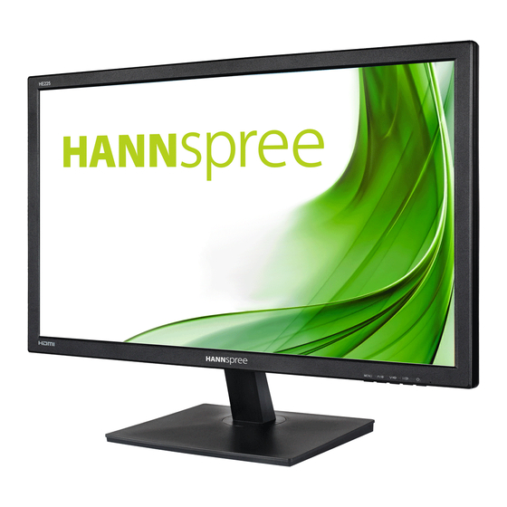 HANNspree HE225HPB 21.5 Inch Monitor Manuals