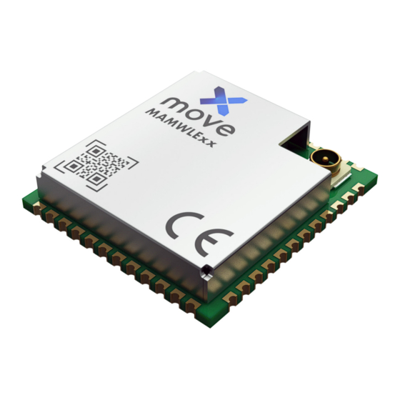 User Manuals: Move MAMWLE Series LoRaWAN Radio Module