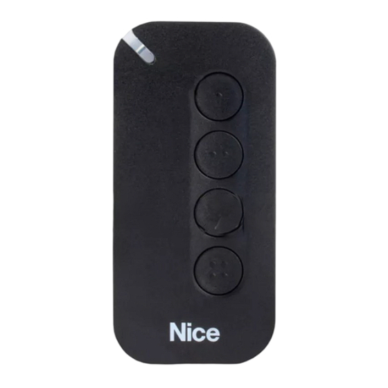 Nice MyGo MYGO2BD Instructions And Warnings For Installation And Use