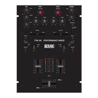 Rane TTM 54 Operator's Manual