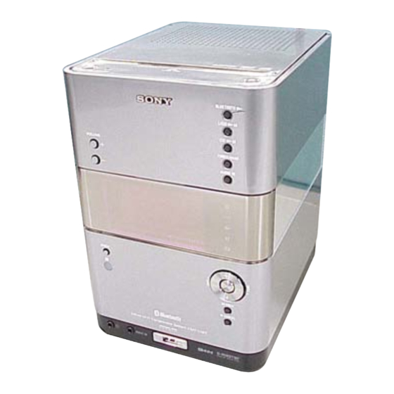 Sony HCD-U1BT - Receiver Component For Micro Hi-fi Systems Manuals