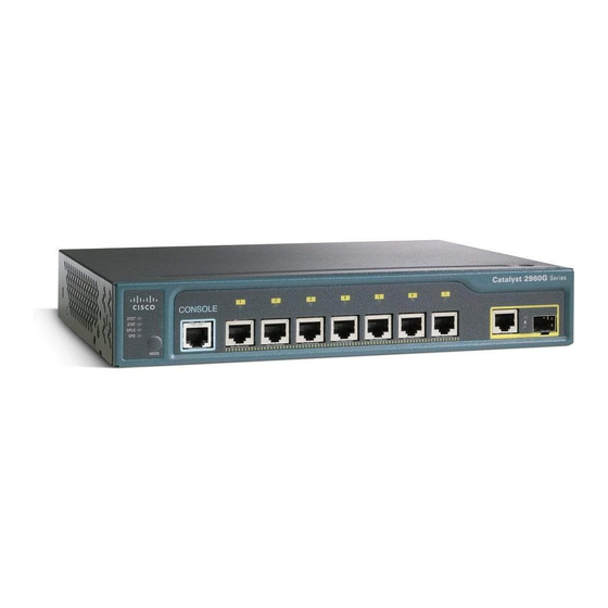 Cisco 2960 8TC - Catalyst Switch Manuals