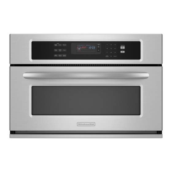 KitchenAid KBHS179SSS - 27 in. 1.4 cu. Ft. Microwave Oven Manuals