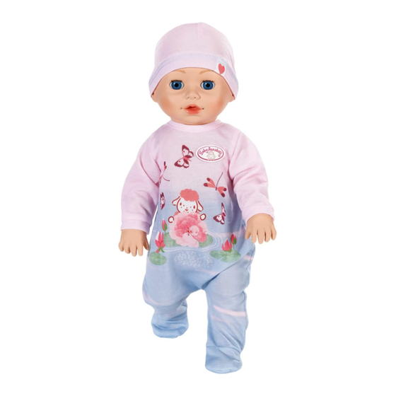 Zapf Creation Baby Annabell 706688 Manual