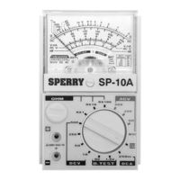 Sperry instrument SP-10A Operating Instructions Manual