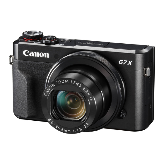 Canon Power Shot G7X Manuals