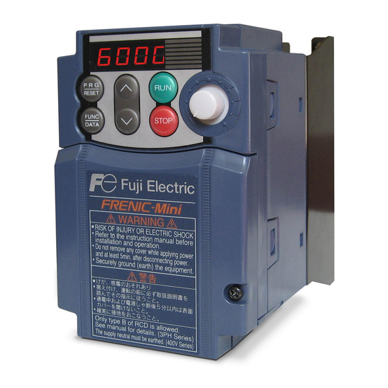 Fuji Electric frenic mini series User Manual