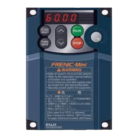 Fuji Electric FRENIC-Mini Series User Manual