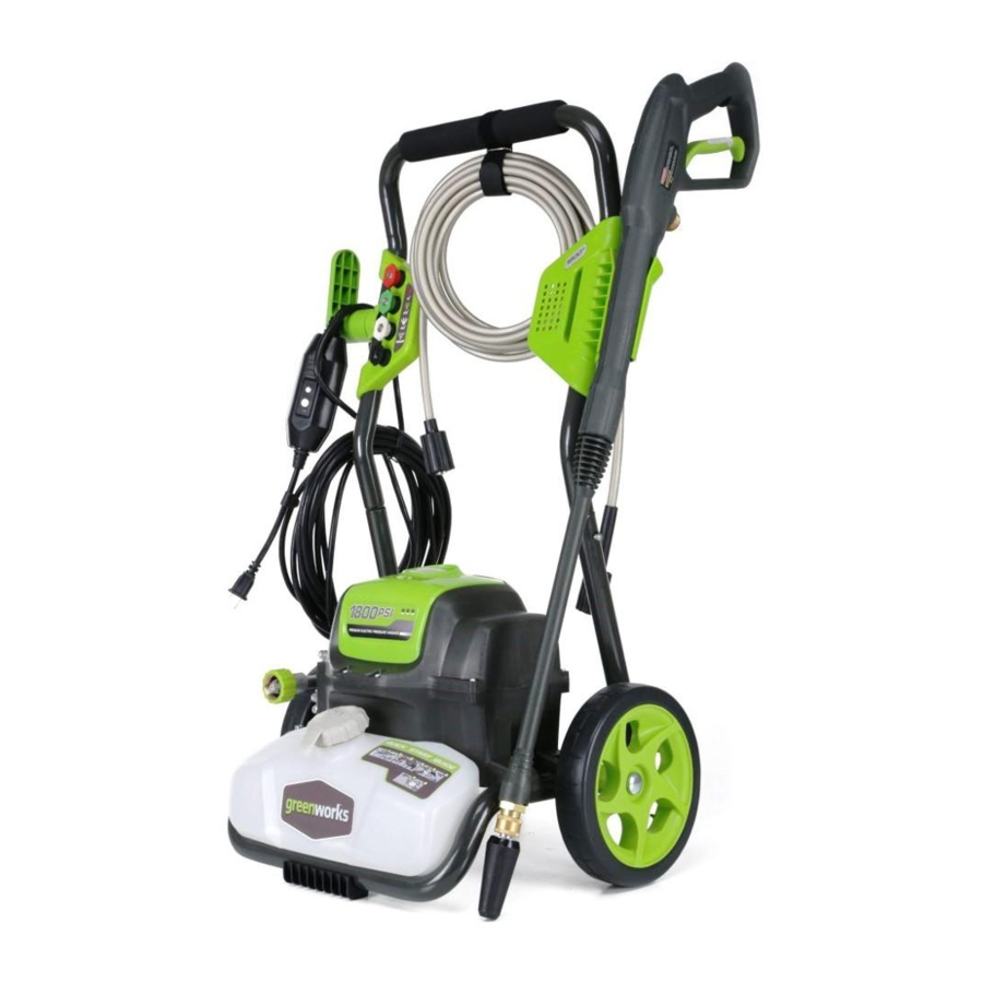 GreenWorks GPW 1800 Manual