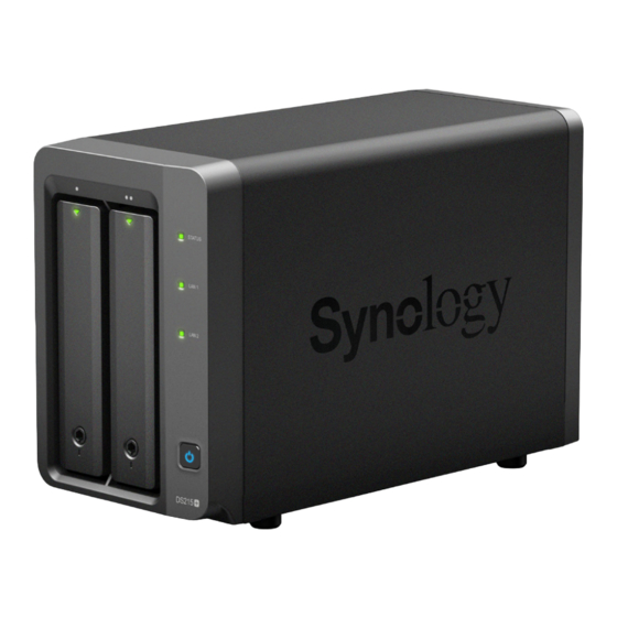 Synology DiskStation DS215+ Quick Installation Manual