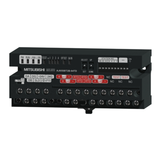 Mitsubishi Electric AJ65SBT2B-64RD3 User Manual