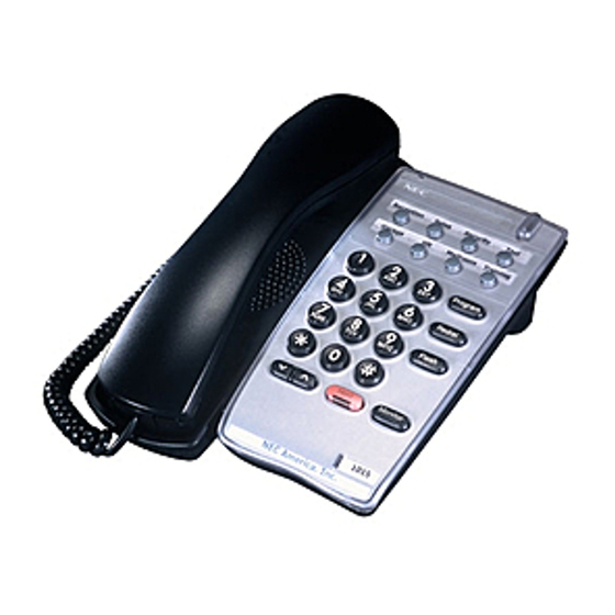 User Manuals: NEC DTR-1HM-1 Analog Telephone