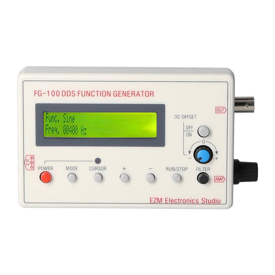 EZM FG-100 Manual