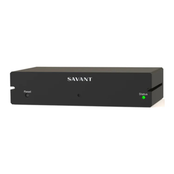 Savant SmartControl 12 Quick Reference Manual