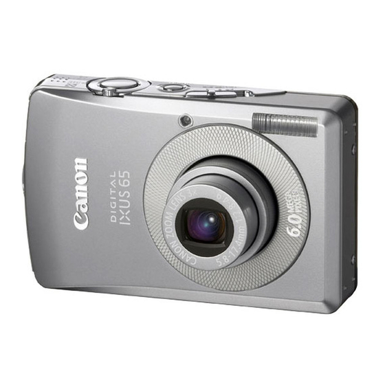 Canon Digital IXUS-65 User Manual