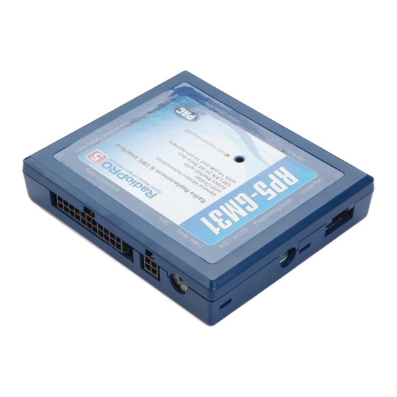 RadioPRO RP5-GM31 Instruction Manual