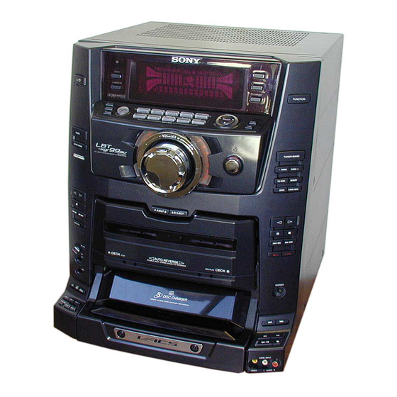 Sony HCD-XGR99AV Compact Stereo System Manuals