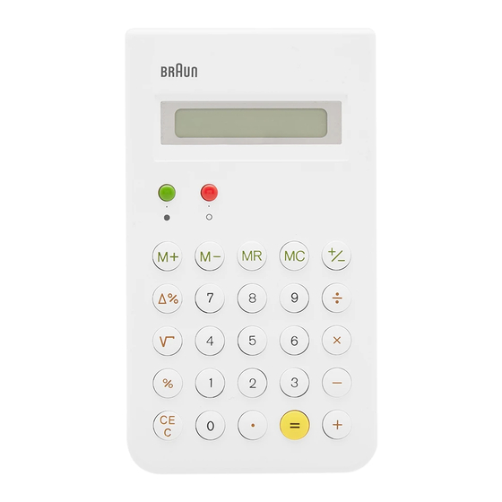 Braun BNE001 User Instructions