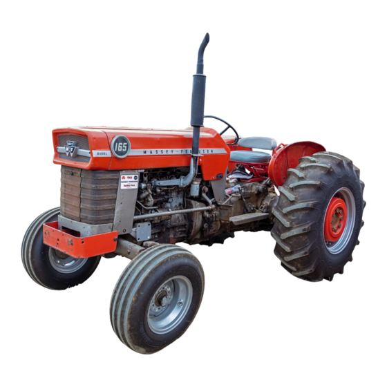 MASSEY FERGUSON MF 165 Operator's Manual