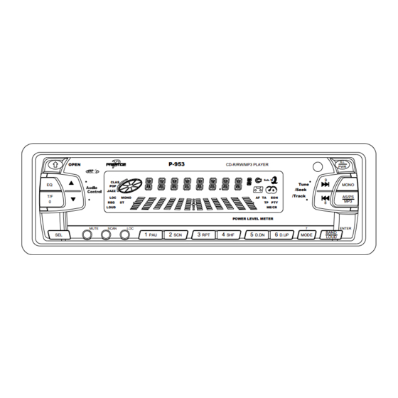 Audiovox Prestige P-953 Owner's Manual