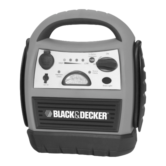 Black & Decker 300 AMP JUMP-STARTER/INFLATOR Manuals