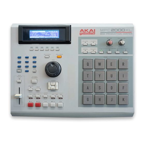 Akai MPC2000XL Operator's Manual