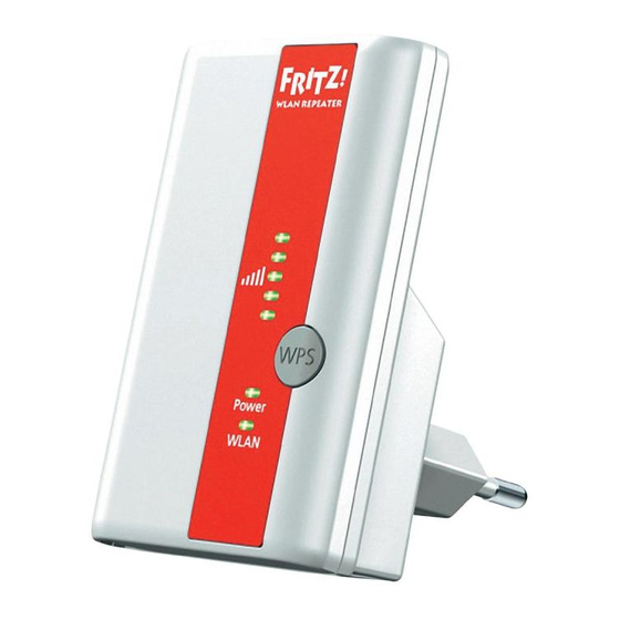 Fritz! WLAN Repeater Installation And Operation Manual