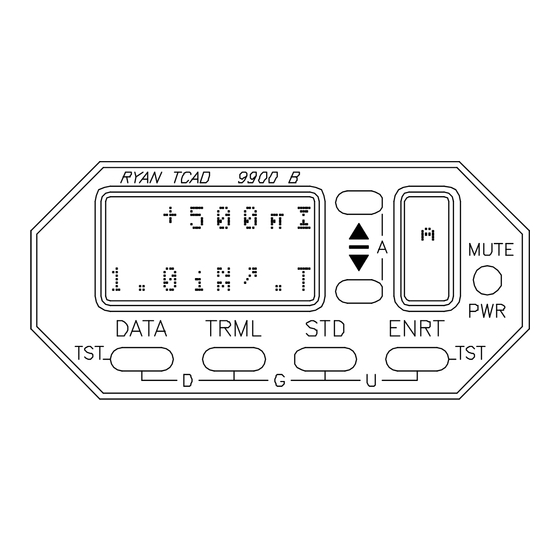 User Manuals: Ryan TCAD 9900 Avionics Display