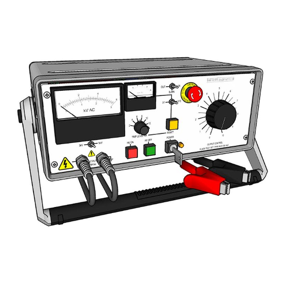 User Manuals: T&R KV3-250 mk2 Voltage Test Set