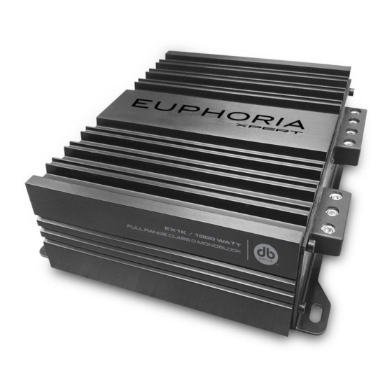 DB Drive EUPHORIA XPERT EX1K User Manual