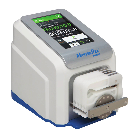 Masterflex ISMATEC REGLO Quick Start Manual