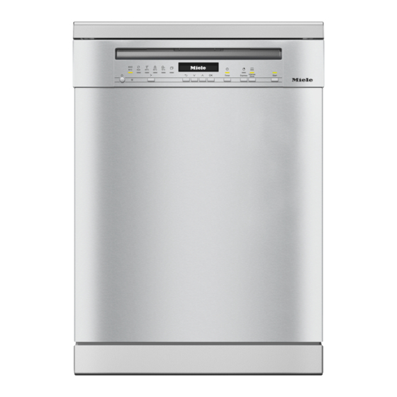Miele G 7104 SC CLST Quick Start Manual