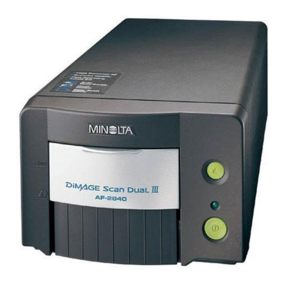 Minolta AF-2840 Instruction Manual
