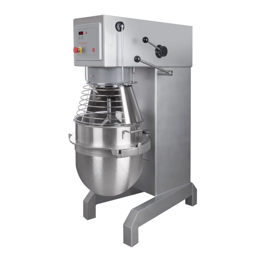 Varimixer V80 Operating Instructions Manual