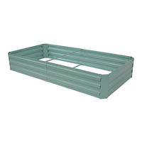 Sunnydaze Decor LARGE RECTANGLE GALVANIZED STEEL RAISED GARDEN BED Manual