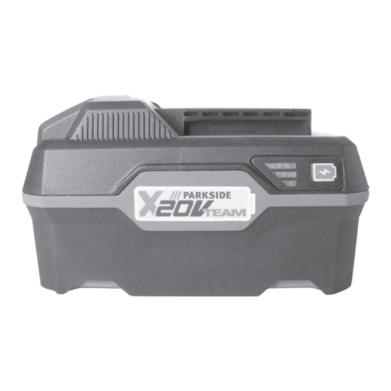 Parkside X20V Team PAP 20 A3 Operating Instructions Manual