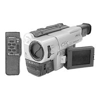 Sony CCD-TRV87 - Video Camera Recorder 8mm Service Manual